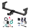 2024 - 2026 Kia EV9 Curt 2" Class 3 Trailer Tow Hitch + 5-Flat Wiring Kit Tow Boat/Utility Trailer with Surge Brakes 13602