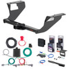 22 - 24 Subaru WRX Curt 1-1/4" Class 1 Trailer Tow Hitch + 5-Flat Wiring Kit Tow Boat/Utility Trailer with Surge Brakes 11663