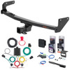 23 - 24 Kia Niro Curt 2" Class 3 Trailer Tow Hitch + 5-Flat Wiring Kit Tow Boat/Utility Trailer with Surge Brakes 13531