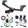 11 - 17 Jeep Patriot Curt 2" Class 3 Trailer Tow Hitch + 5-Flat Wiring Kit Tow Boat/Utility Trailer with Surge Brakes 13081