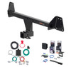2022 - 2026 Toyota Corolla Cross Without LED Tailights Curt 2" Class 1 Trailer Tow Hitch + 5-Flat Wiring Kit Tow Boat/Utility Trailer with Surge Brakes 11637