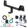 18 - 22 Toyota C-HR Curt 1-1/4" Class 1 Trailer Tow Hitch + 5-Flat Wiring Kit Tow Boat/Utility Trailer with Surge Brakes 11567