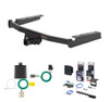 2020 - 2026 Toyota Highlander Curt 2" Class 3 Trailer Tow Hitch + 5-Flat Wiring Kit Tow Boat/Utility Trailer with Surge Brakes 13453-2