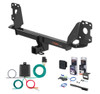 2017 - 2026 Audi Q7 Curt 2" Class 3 Trailer Tow Hitch + 5-Flat Wiring Kit Tow Boat/Utility Trailer with Surge Brakes 13277