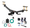 2009 - 2016 Audi A4 Sedan Curt 1-1/4" Class 1 Trailer Tow Hitch + 5-Flat Wiring Kit Tow Boat/Utility Trailer with Surge Brakes 11186