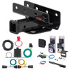 18 - 24 Jeep Wrangler JL, excluding diesel Curt 2" Class 3 Trailer Tow Hitch + 5-Flat Wiring Kit Tow Boat/Utility Trailer with Surge Brakes 13392