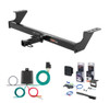 2020 - 2023 Mercedes-Benz E350 Sedan Curt 1-1/4" Class 1 Trailer Tow Hitch + 5-Flat Wiring Kit Tow Boat/Utility Trailer with Surge Brakes 11454