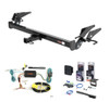 2011 - 2012 Toyota Avalon Dual exhaust Curt 1-1/4" Class 1 Trailer Tow Hitch + 5-Flat Wiring Kit Tow Boat/Utility Trailer with Surge Brakes 11427