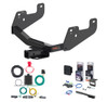 2015 - 2026 Ford F-150 w/o LED Tailights + With factory receiver Curt 2" Class 4 Trailer Tow Hitch + 4-way Wiring Kit Tow Boat/Utility Trailer with Surge Brakes 14021