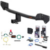 18 - 19 Toyota Prius C Curt 1-1/4" Class 1 Trailer Tow Hitch + 5-Flat Wiring Kit Tow Boat/Utility Trailer with Surge Brakes 11523