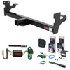 96 - 99 Acura SLX  Curt 2" Class 3 Trailer Tow Hitch + 5-Flat Wiring Kit Tow Boat/Utility Trailer with Surge Brakes 13098