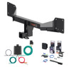 2018 - 2025 Audi Q5 Curt 2" Class 3 Trailer Tow Hitch + 5-Flat Wiring Kit Tow Boat/Utility Trailer with Surge Brakes 13499