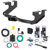18 - 24 Alfa Romeo Stelvio Excluding Quadrifoglio Curt 2" Class 3 Trailer Tow Hitch + 5-Flat Wiring Kit Tow Boat/Utility Trailer with Surge Brakes 13391