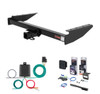 1993 Jeep Grand Cherokee Curt 2" Class 3 Trailer Tow Hitch + 5-Flat Wiring Kit Tow Boat/Utility Trailer with Surge Brakes 13048
