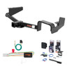 2008 - 2013 Toyota Highlander Curt 2" Class 3 Trailer Tow Hitch + 5-Flat Wiring Kit Tow Boat/Utility Trailer with Surge Brakes 13534