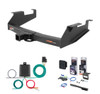 2001 - 2010 Chevrolet Silverado 2500 HD 8' bed, with 10" step bumper Curt 2" Class 5 Trailer Tow Hitch + 5-Flat Wiring Kit Tow Boat/Utility Trailer with Surge Brakes 15313