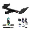 1987 - 1996 Ford F-250 Old body, excluding 10" drop bumper and 1973 - 1979 crew cab Curt 2" Class 3 Trailer Tow Hitch + 5-Flat Wiring Kit Tow Boat/Utility Trailer with Surge Brakes 13310