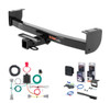 2016 - 2023 Toyota Tacoma Excluding factory receiver Curt 2" Class 3 Trailer Tow Hitch + 5-Flat Wiring Kit Tow Boat/Utility Trailer with Surge Brakes 13264