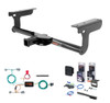 2021 - 2026 Volvo XC90 Excluding plug-in hybrid Curt 2" Class 3 Trailer Tow Hitch + 5-Flat Wiring Kit Tow Boat/Utility Trailer with Surge Brakes 13233