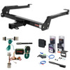 87 - 94 Nissan D21 Curt 2" Class 3 Trailer Tow Hitch + 5-Flat Wiring Kit Tow Boat/Utility Trailer with Surge Brakes 13092