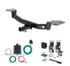 2004 Kia Sportage Curt 1-1/4" Class 2 Trailer Tow Hitch + 5-Flat Wiring Kit Tow Boat/Utility Trailer with Surge Brakes 12126