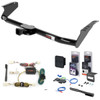 04 - 10 Toyota Sienna Curt 2" Class 3 Trailer Tow Hitch + 5-Flat Wiring Kit Tow Boat/Utility Trailer with Surge Brakes 13105