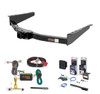 2012 - 2021 Nissan NV2500 Curt 2" Class 4 Trailer Tow Hitch + 5-Flat Wiring Kit Tow Boat/Utility Trailer with Surge Brakes 14000