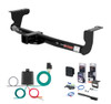 2011 - 2014 Nissan Murano Crosscabriolet Curt 2" Class 3 Trailer Tow Hitch + 5-Flat Wiring Kit Tow Boat/Utility Trailer with Surge Brakes 13577