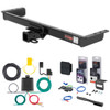 97 - 04 Mitsubishi Montero Sport Curt 2" Class 3 Trailer Tow Hitch + 5-Flat Wiring Kit Tow Boat/Utility Trailer with Surge Brakes 13223