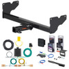 18 - 24 Volkswagen Tiguan Curt 2" Class 3 Trailer Tow Hitch + 5-Flat Wiring Kit Tow Boat/Utility Trailer with Surge Brakes 13381