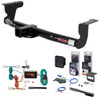 09 - 14 Nissan Murano Excluding Crosscabriolet Curt 2" Class 3 Trailer Tow Hitch + 5-Flat Wiring Kit Tow Boat/Utility Trailer with Surge Brakes 13577