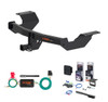2017 - 2026 Honda CR-V Excluding hybrid and Touring with kick sensor Curt 1-1/4" Class 2 Trailer Tow Hitch + 5-Flat Wiring Kit Tow Boat/Utility Trailer with Surge Brakes 12169
