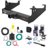 99 - 25 Ford F-450 Super Duty Cab & chassis with 34" frame width (O.D.) Curt 2-1/2" Class 5 Trailer Tow Hitch + 5-Flat Wiring Kit Tow Boat/Utility Trailer with Surge Brakes 15845