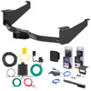 17 - 24 Nissan Titan Curt 2" Class 3 Trailer Tow Hitch + 5-Flat Wiring Kit Tow Boat/Utility Trailer with Surge Brakes 13304