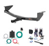 2014 - 2015 Nissan Rogue Select Curt 1-1/4" Class 2 Trailer Tow Hitch + 5-Flat Wiring Kit Tow Boat/Utility Trailer with Surge Brakes 12122