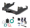 2020 - 2026 Ford F-350 Super Duty Cab & chassis with 34" frame width (O.D.) Curt 2" Class 5 Trailer Tow Hitch + 5-Flat Wiring Kit Tow Boat/Utility Trailer with Surge Brakes 15402