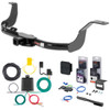 12 - 13 Nissan Versa Sedan Curt 1-1/4" Class 1 Trailer Tow Hitch + 5-Flat Wiring Kit Tow Boat/Utility Trailer with Surge Brakes 11256
