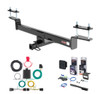2016 - 2019 Volkswagen Passat Sedan, excluding hands free trunk Curt 1-1/4" Class 1 Trailer Tow Hitch + 5-Flat Wiring Kit Tow Boat/Utility Trailer with Surge Brakes 11234