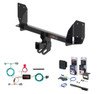 2018 - 2020 Volvo XC90 Curt 2" Class 3 Trailer Tow Hitch + 5-Flat Wiring Kit Tow Boat/Utility Trailer with Surge Brakes 13467