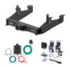 2020 - 2026 Chevrolet Silverado 3500 HD 6' bed, excluding factory receiver, Tommy Gate lift or cab & chassis Curt 2-1/2" Class 5 Trailer Tow Hitch + 5-Flat Wiring Kit Tow Boat/Utility Trailer with Surge Brakes 15010