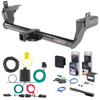 19 - 24 Ford Edge SE & SEL only Curt 2" Class 3 Trailer Tow Hitch + 5-Flat Wiring Kit Tow Boat/Utility Trailer with Surge Brakes 13234