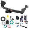 15 - 22 GMC Canyon Curt 2" Class 3 Trailer Tow Hitch + 5-Flat Wiring Kit Tow Boat/Utility Trailer with Surge Brakes 13176
