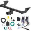 22 - 24 Volkswagen Taos Curt 2" Class 3 Trailer Tow Hitch + 5-Flat Wiring Kit Tow Boat/Utility Trailer with Surge Brakes 13496