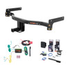 2015 - 2019 Lincoln MKC Curt 1-1/4" Class 2 Trailer Tow Hitch + 5-Flat Wiring Kit Tow Boat/Utility Trailer with Surge Brakes 12096