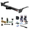 95 - 03 Ford Econoline van Curt 2" Class 4 Trailer Tow Hitch + 5-Flat Wiring Kit Tow Boat/Utility Trailer with Surge Brakes 14053