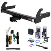 87 - 94 Dodge Dakota Curt 2" Class 3 Trailer Tow Hitch + 5-Flat Wiring Kit Tow Boat/Utility Trailer with Surge Brakes 13280