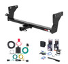 2008 - 2012 Dodge Caliber Excluding SRT Curt 1-1/4" Class 1 Trailer Tow Hitch + 5-Flat Wiring Kit Tow Boat/Utility Trailer with Surge Brakes 11006