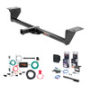 2016 - 2018 Honda Civic Sedan, excluding center exhaust Curt 1-1/4" Class 1 Trailer Tow Hitch + 5-Flat Wiring Kit Tow Boat/Utility Trailer with Surge Brakes 11604
