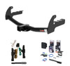 1987 - 1994 Dodge Dakota Curt 2" Class 3 Trailer Tow Hitch + 5-Flat Wiring Kit Tow Boat/Utility Trailer with Surge Brakes 13145