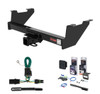 1985 - 1991 Chevrolet Blazer Full size Curt 2" Class 3 Trailer Tow Hitch + 5-Flat Wiring Kit Tow Boat/Utility Trailer with Surge Brakes 13401